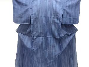 大正ロマン　抽象模様織り出し単衣着物